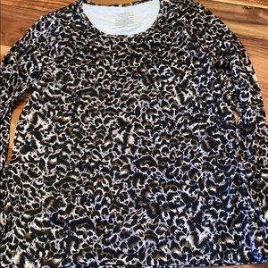 Cheetah print long sleeve shirt